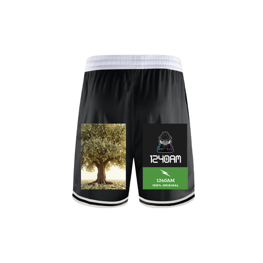 Classic Stripe Trim Basketball Shorts