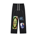 Contrast-Stitched Fleece Sweatpants