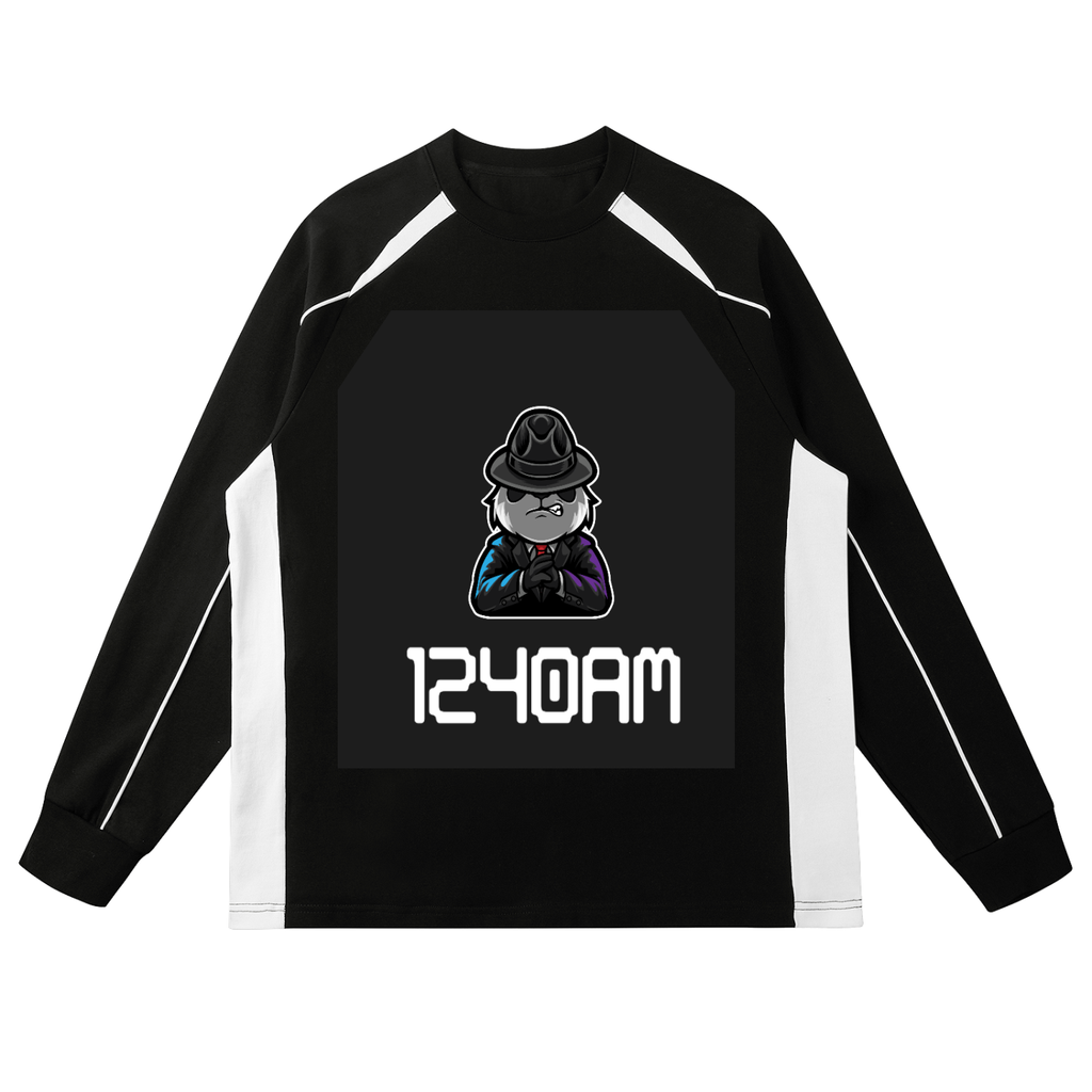 Contrast Panel Raglan Sweatshirt