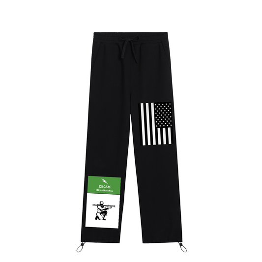 Essential Drawstring Straight-Leg Sweatpants