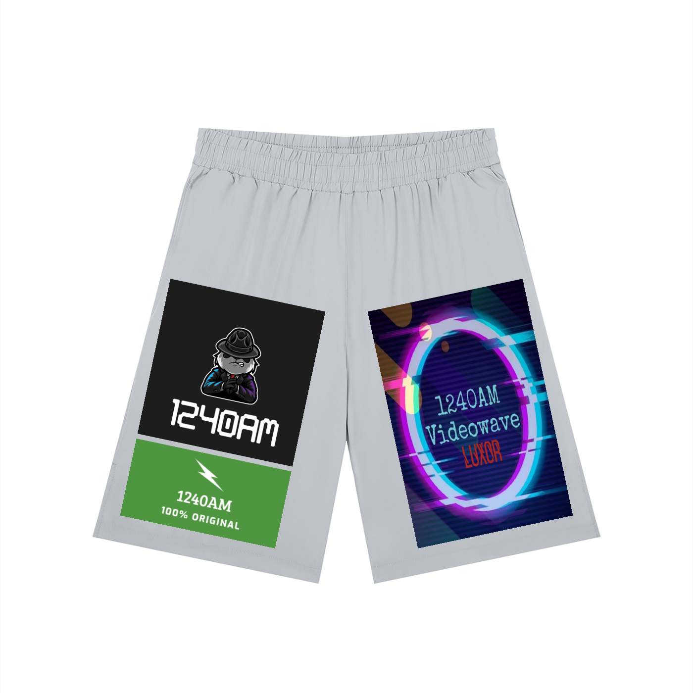 Men’s Solid Elastic Waist Shorts