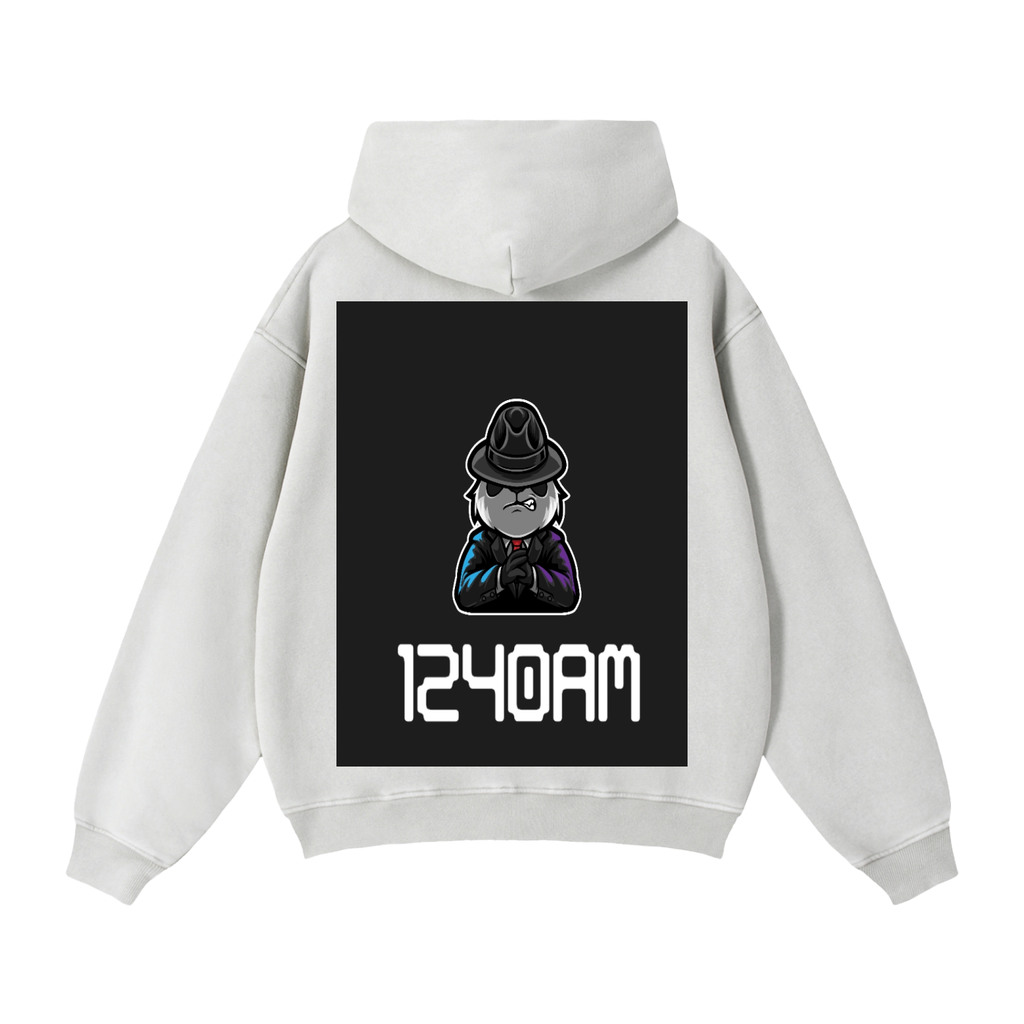Zip-Through Boxy Fleece Hoodie