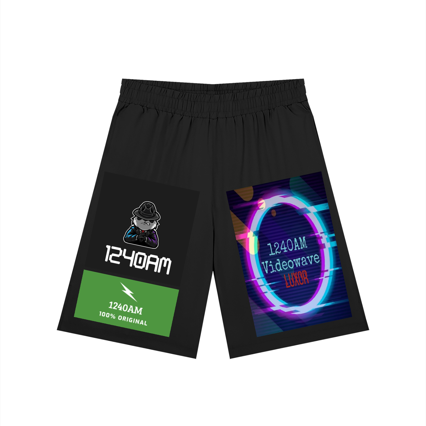Men’s Solid Elastic Waist Shorts