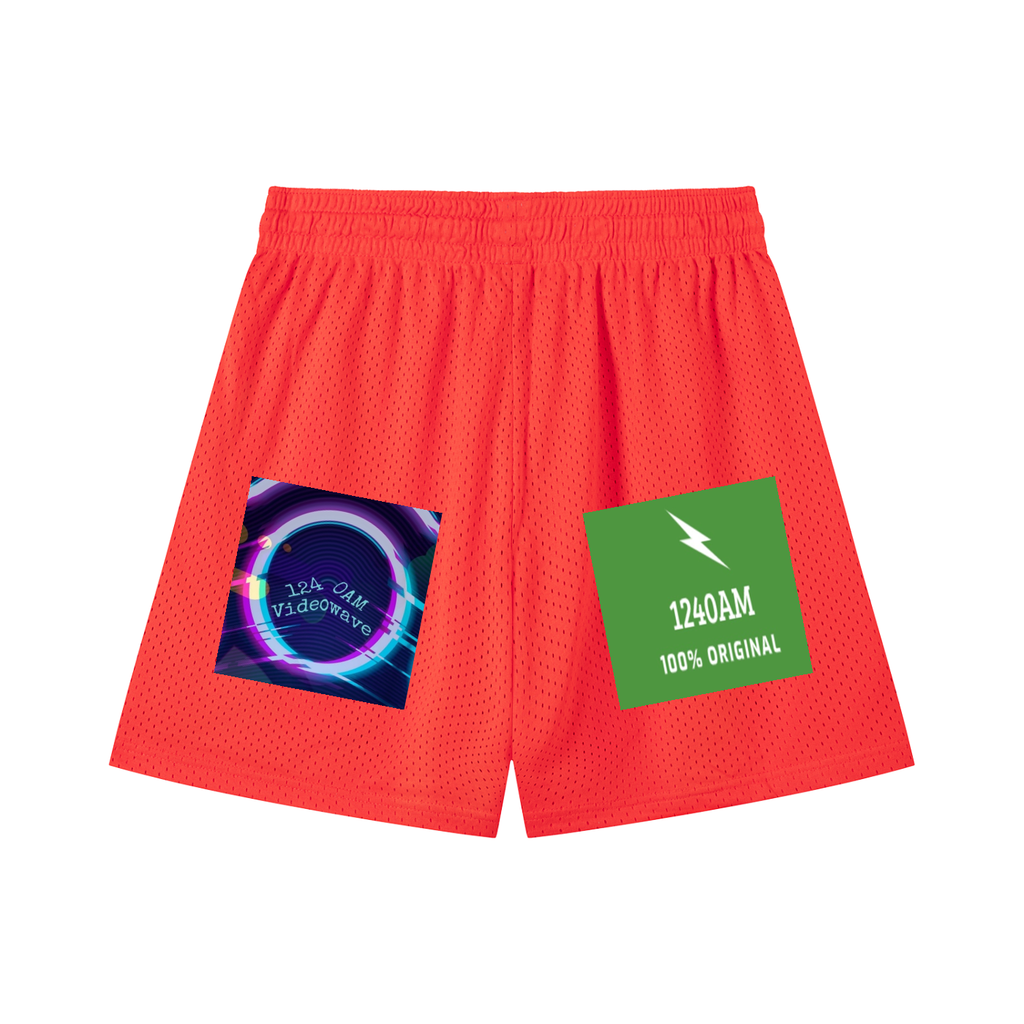 Mesh Drawstring Shorts