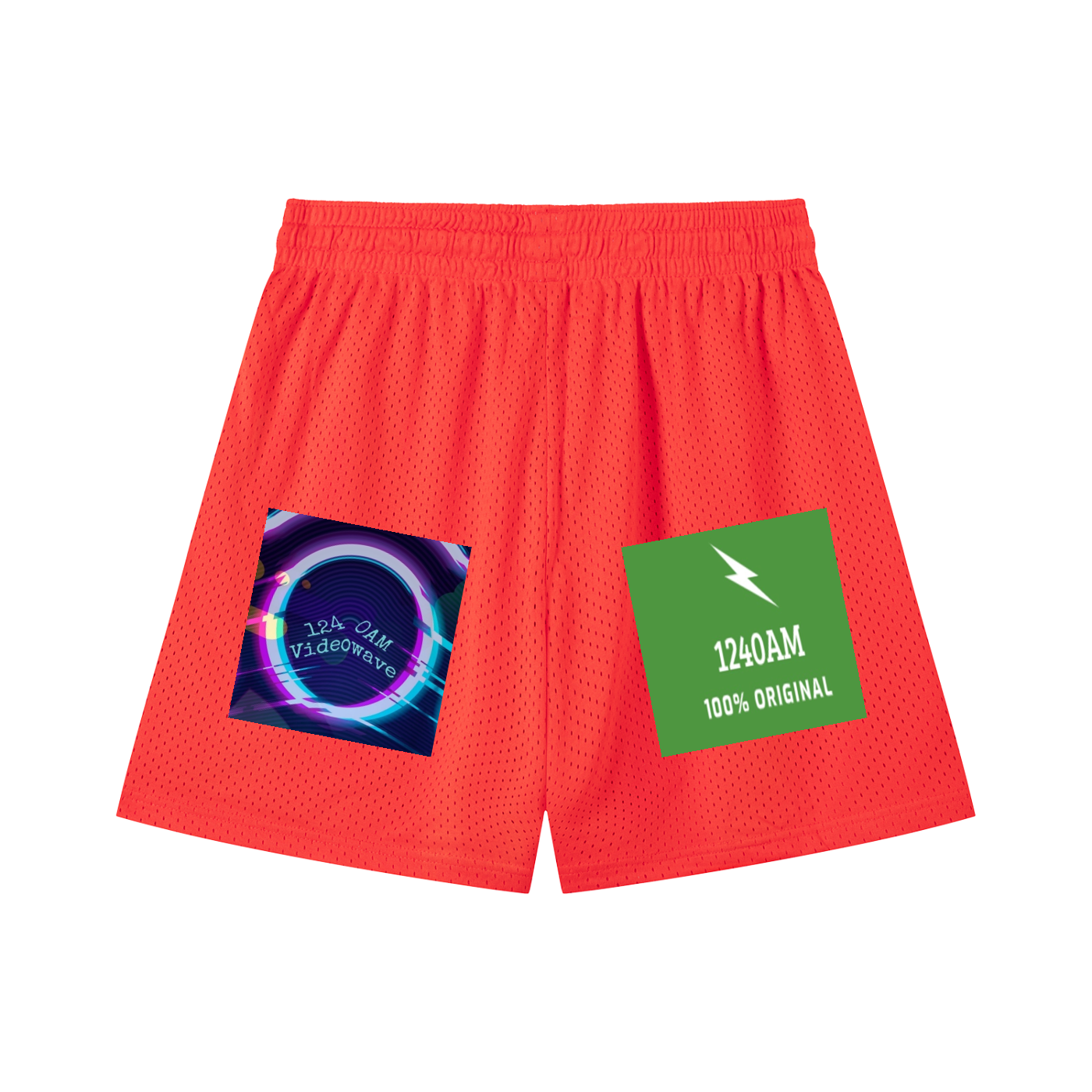 Mesh Drawstring Shorts