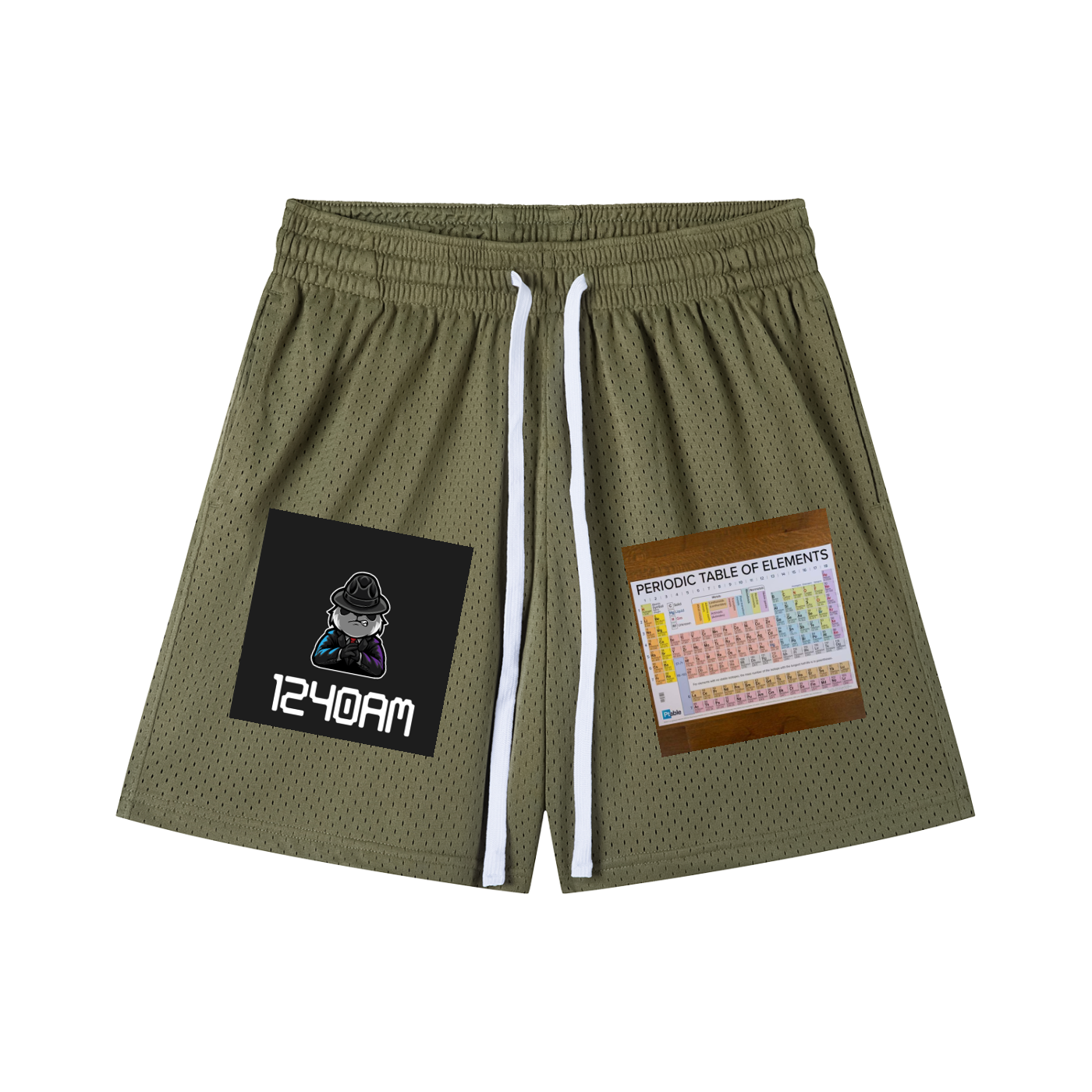 Mesh Drawstring Shorts