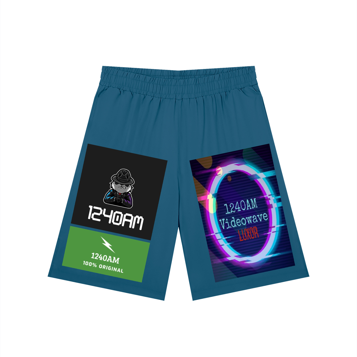 Men’s Solid Elastic Waist Shorts