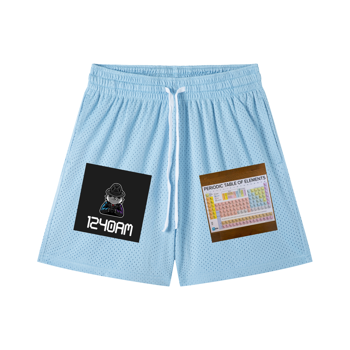 Mesh Drawstring Shorts