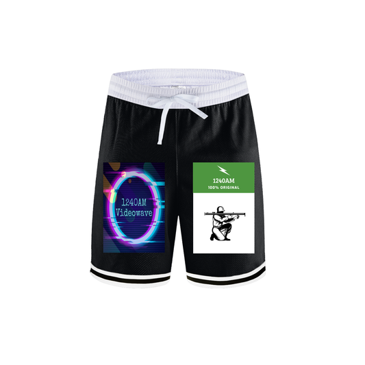 Classic Stripe Trim Basketball Shorts