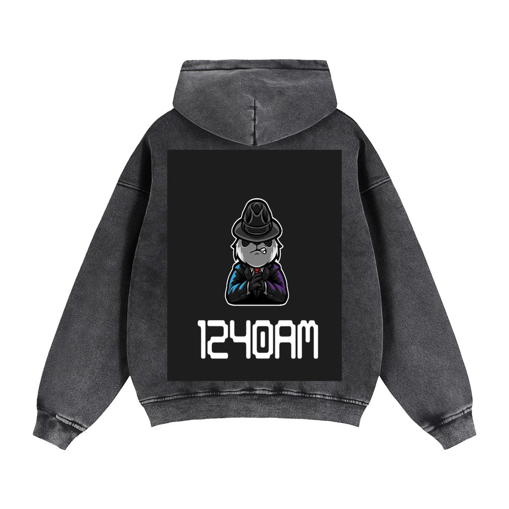 Zip-Through Boxy Fleece Hoodie