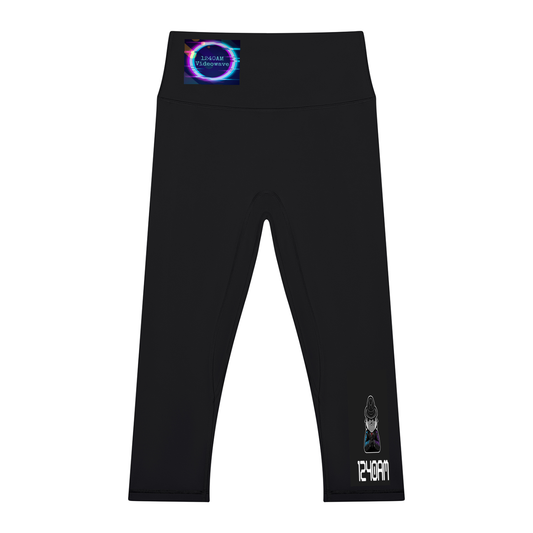 Women's High Waisted Yoga Capri Leggings