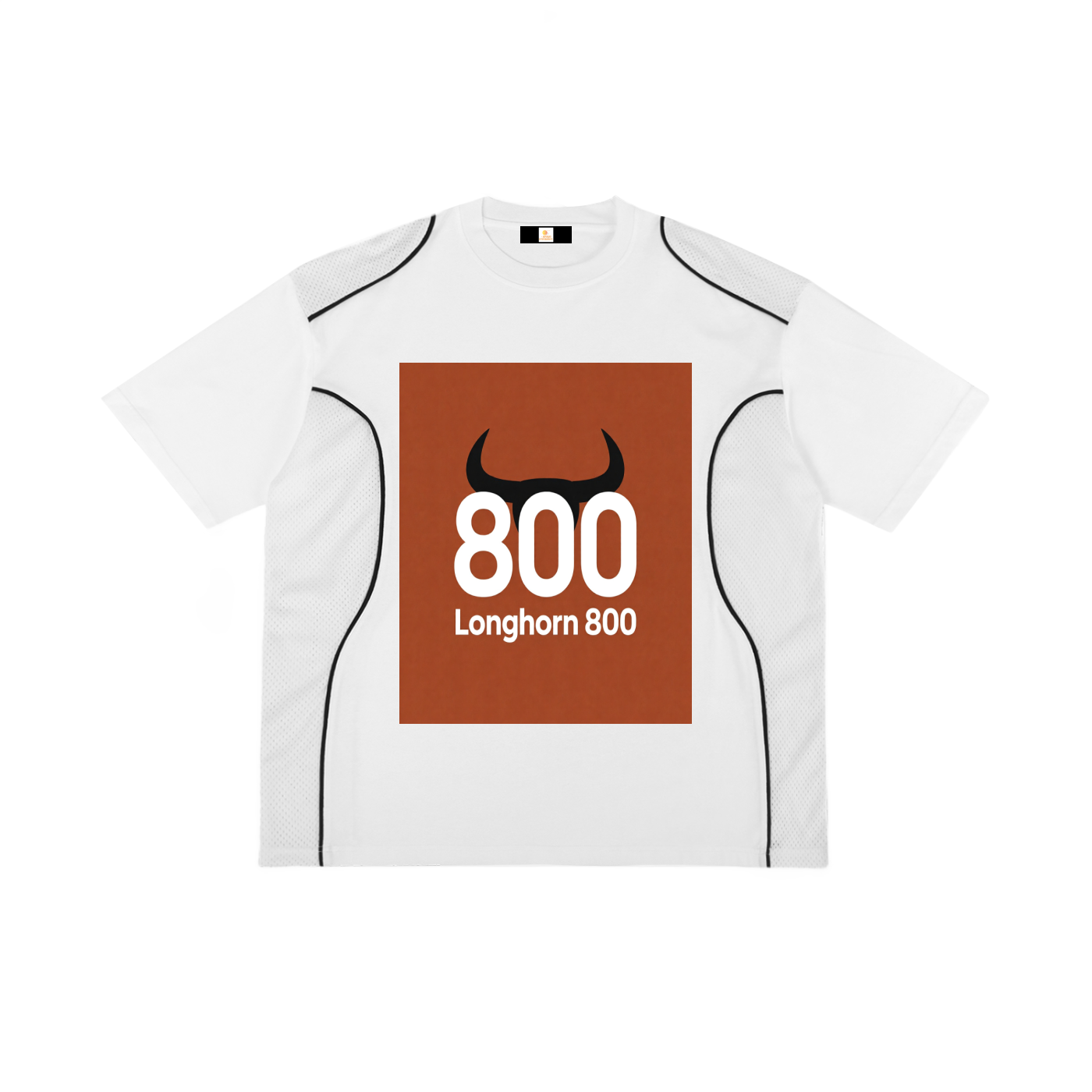 Contrast Piped Panel T-Shirt