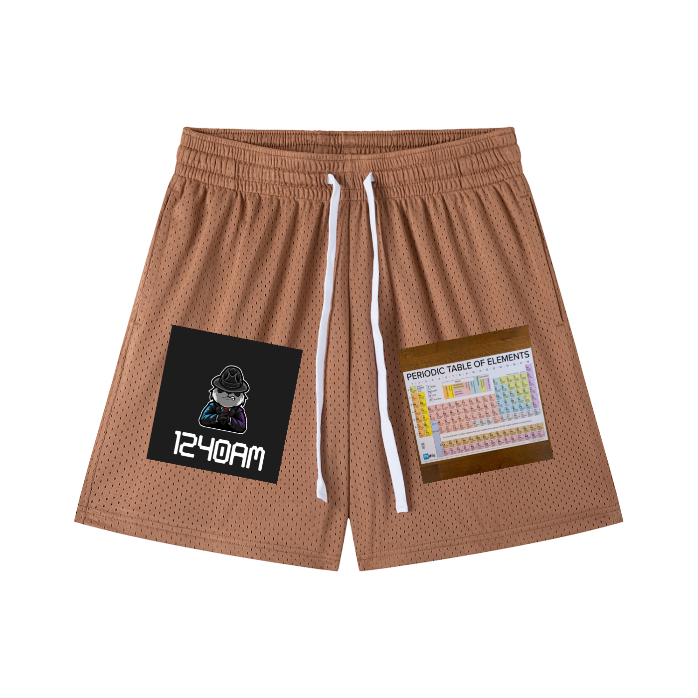 Mesh Drawstring Shorts