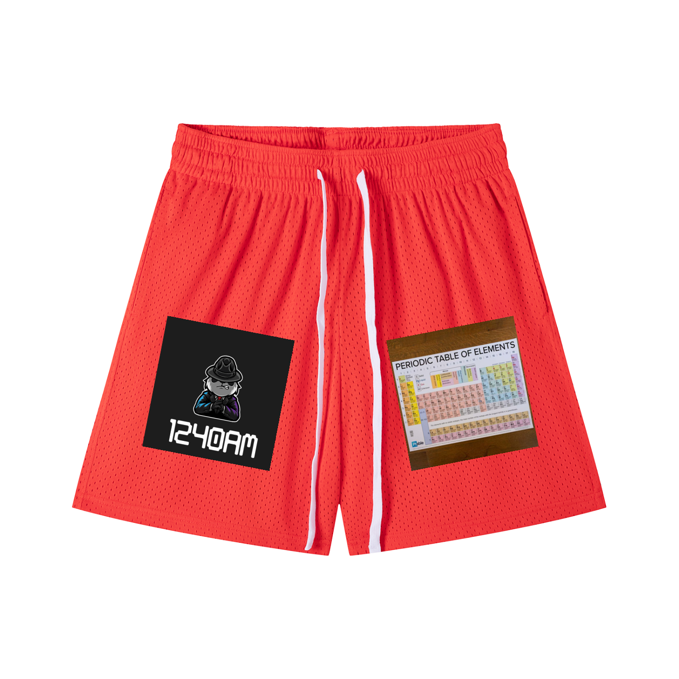 Mesh Drawstring Shorts